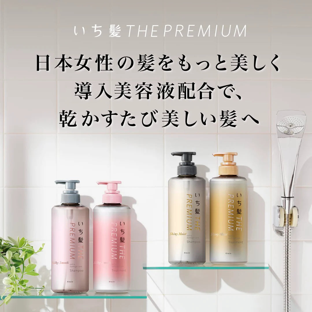 Kracie ICHIKAMI THE PREMIUM Extra Damage Care Shampoo Shiny Moist 480ml