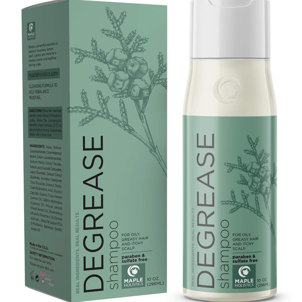 maple organics degrease shampoo