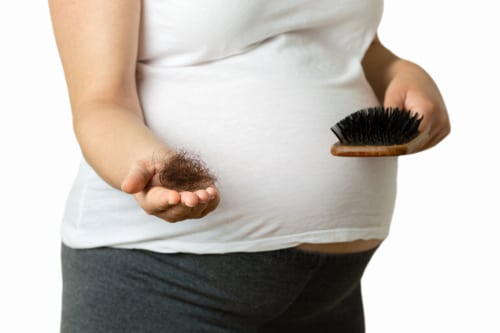 Causes of postpartum hair loss