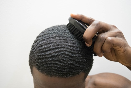 brushing afro hair