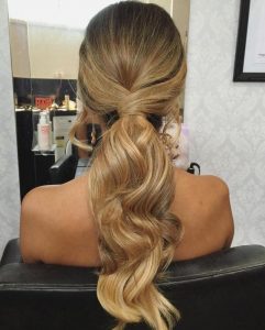 pony hairstyles for thick hair for girls