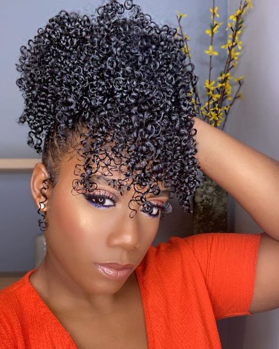 hairstyles for curly black hair
