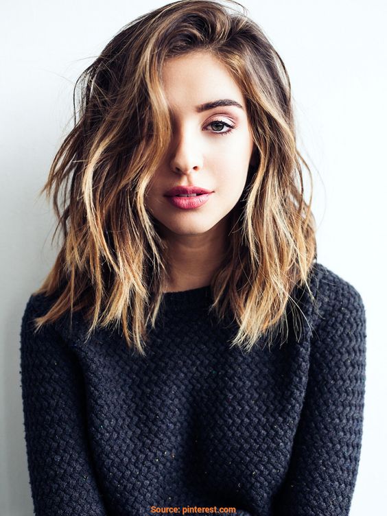 shoulder length hairstyles for round faces