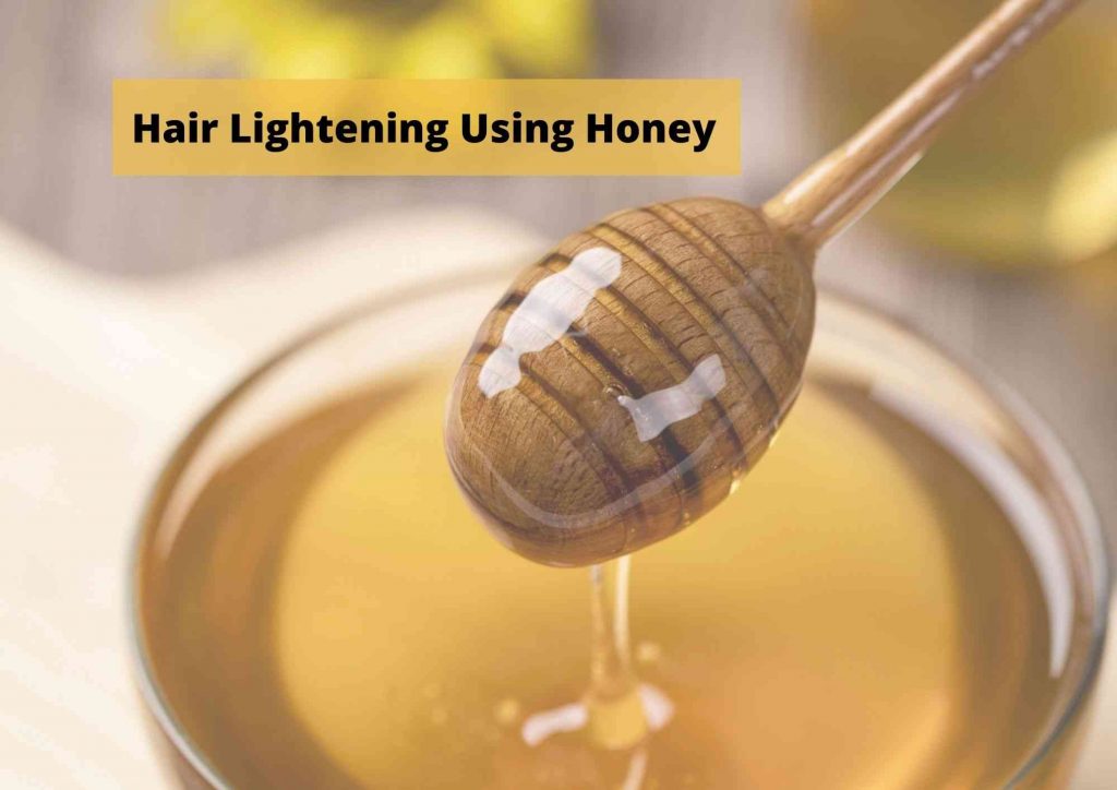 lighten hair using honey