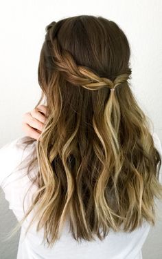 simple hairstyle for school girl