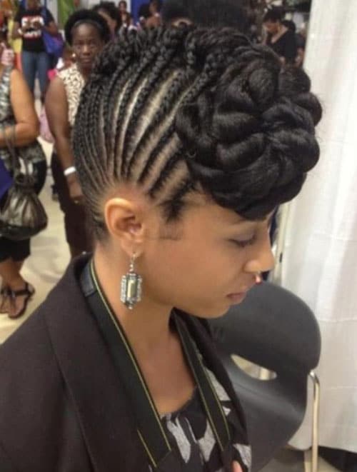 braided braided mohawk hairstyles picture