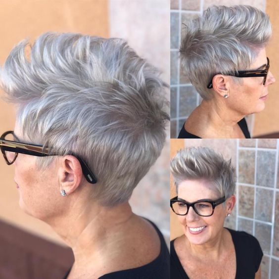 Top Hairstyles for women over 50 with glasses