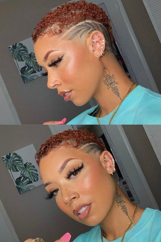 low fade haircut for black ladies