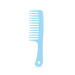 wide comb for curls
