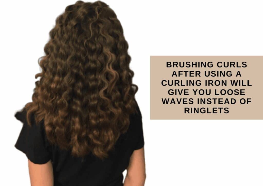 How to use curling wand for loose waves