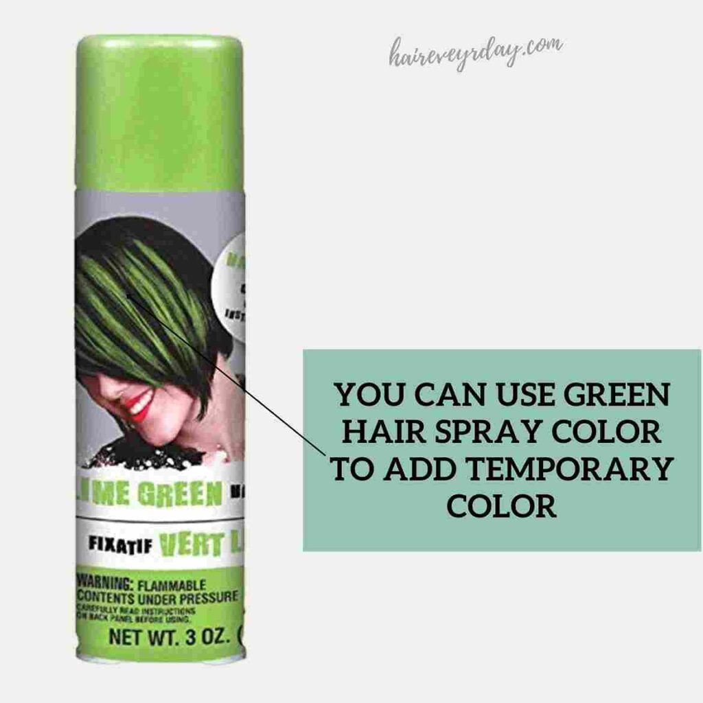 how to dye black hair into dark green naturally