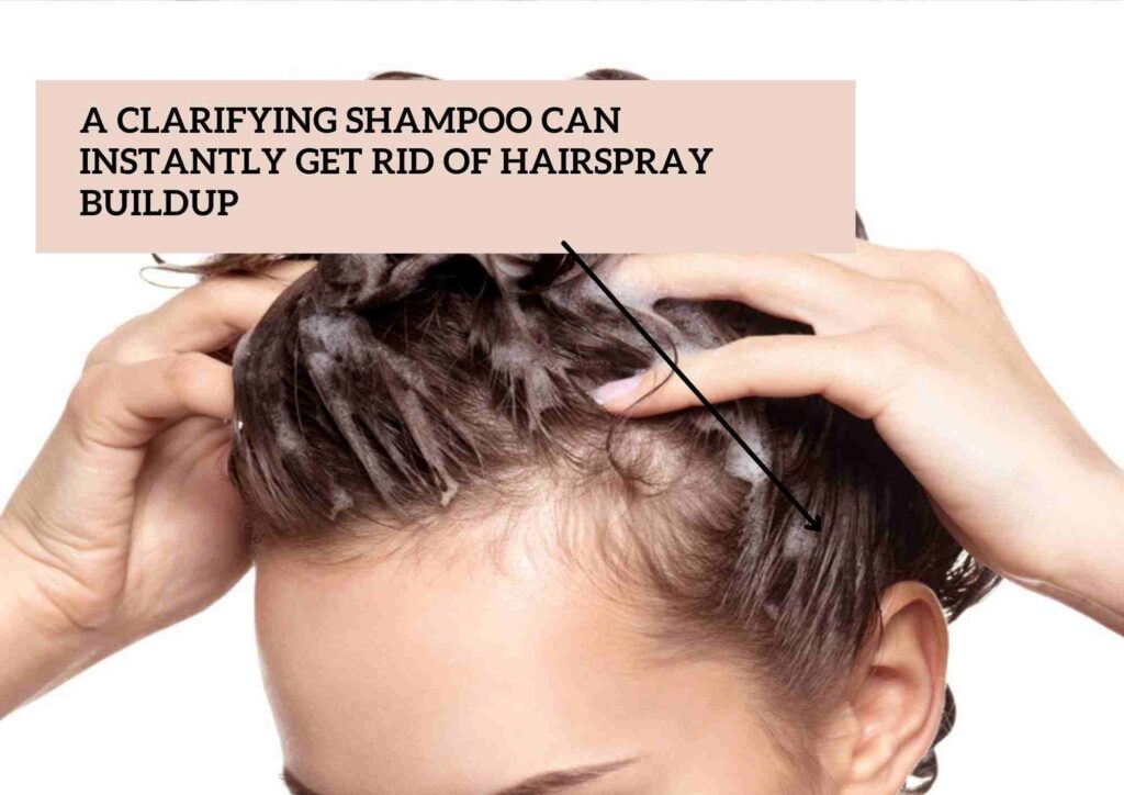 how to get rid of hairspray flakes