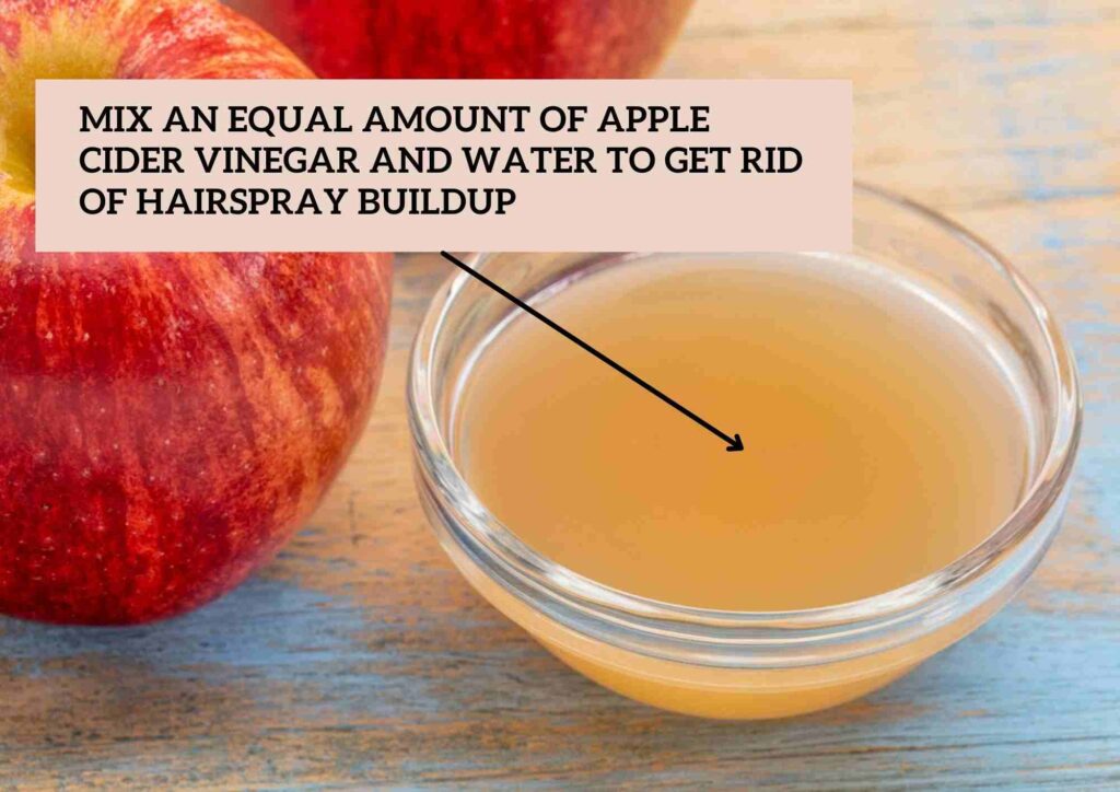 will vinegar remove hairspray buildup