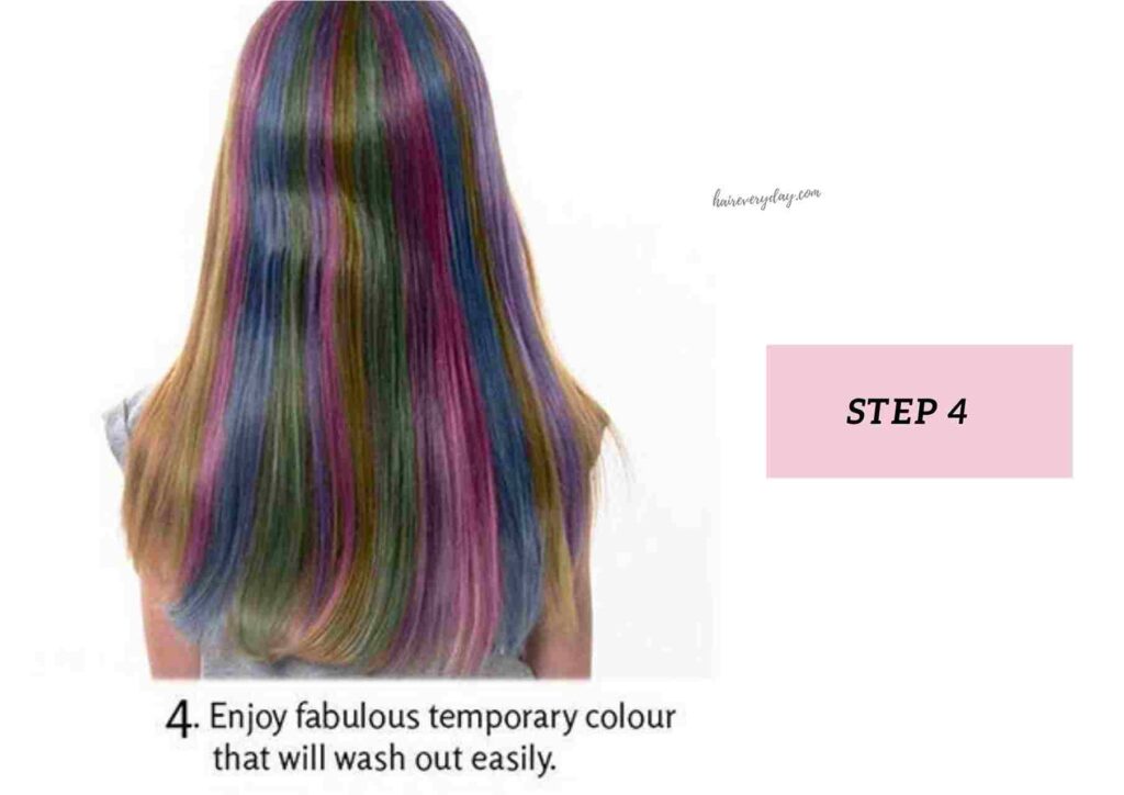 how to dye your hair with hair chalk and conditioner