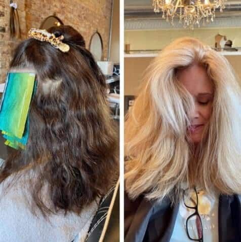 how long does it take to dye hair blonde at salon