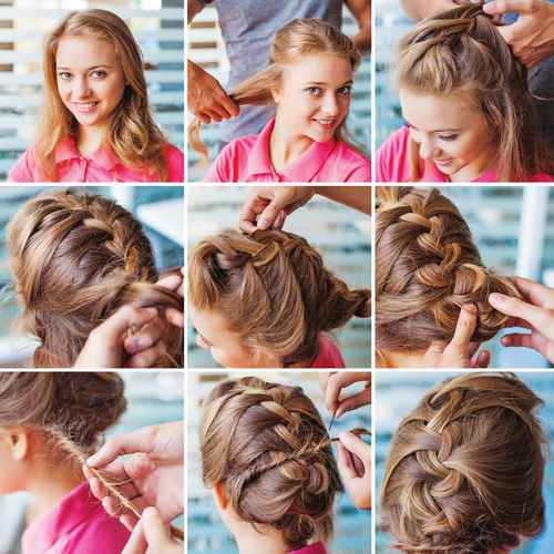 
how to do a side braid with layered hair