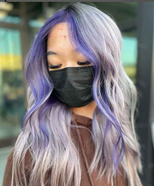lavender highlights hair color