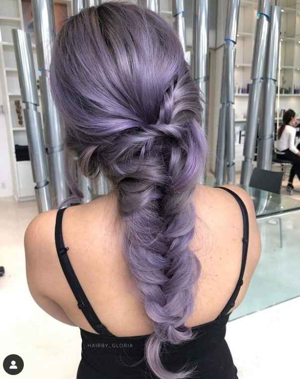 silver lavender hair dye