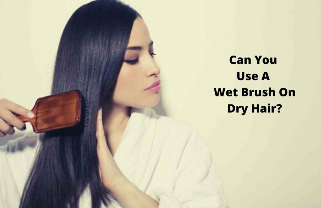 Can you use a wet brush on dry hair