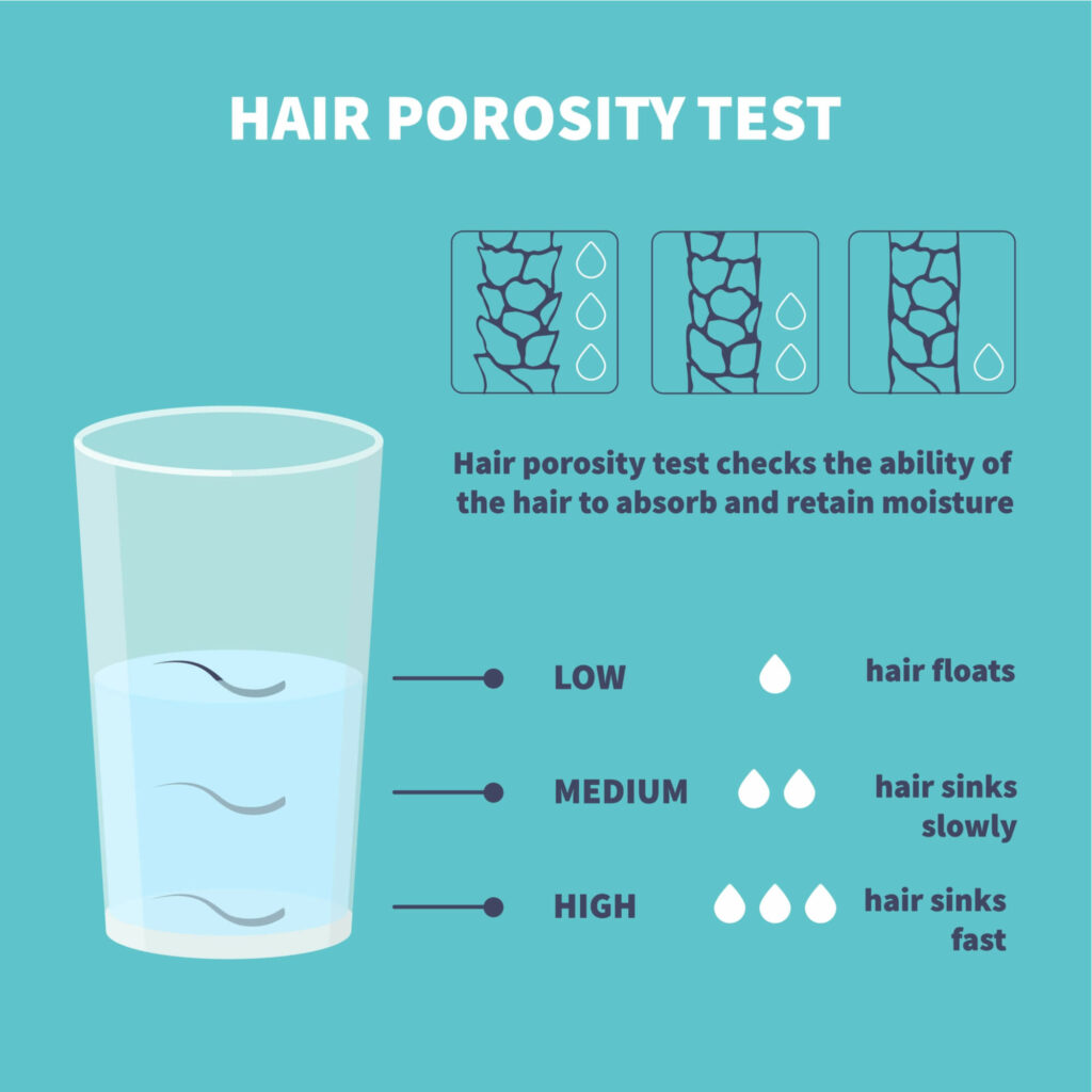 how to check hair porosity