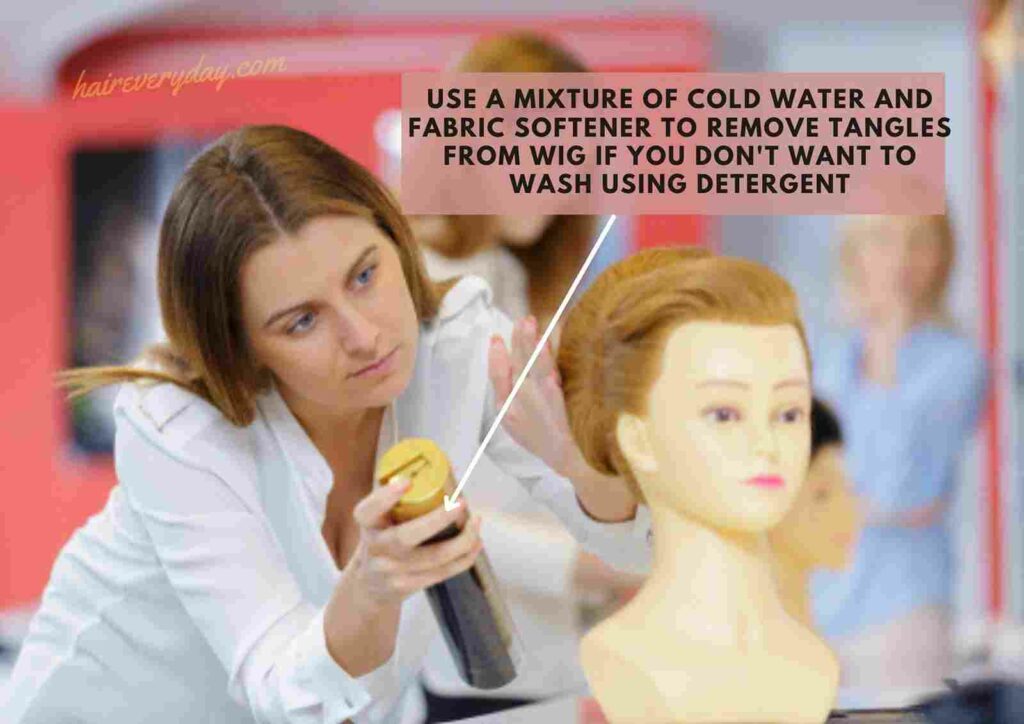 
how to detangle a synthetic wig without fabric softener