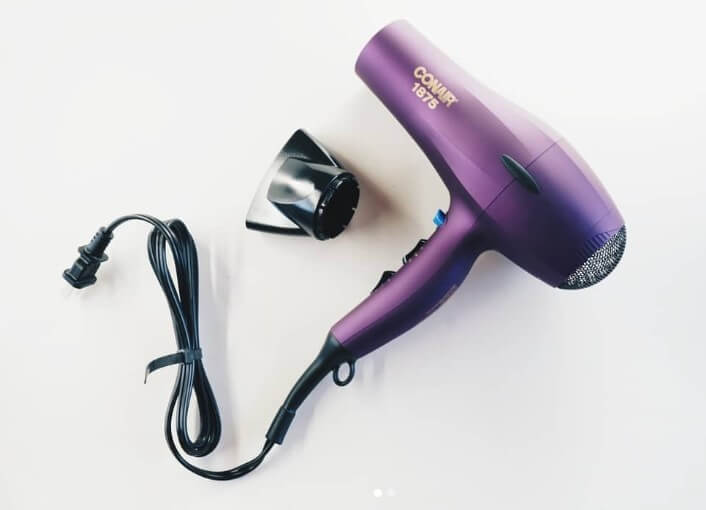 coiled cord hair dryer
