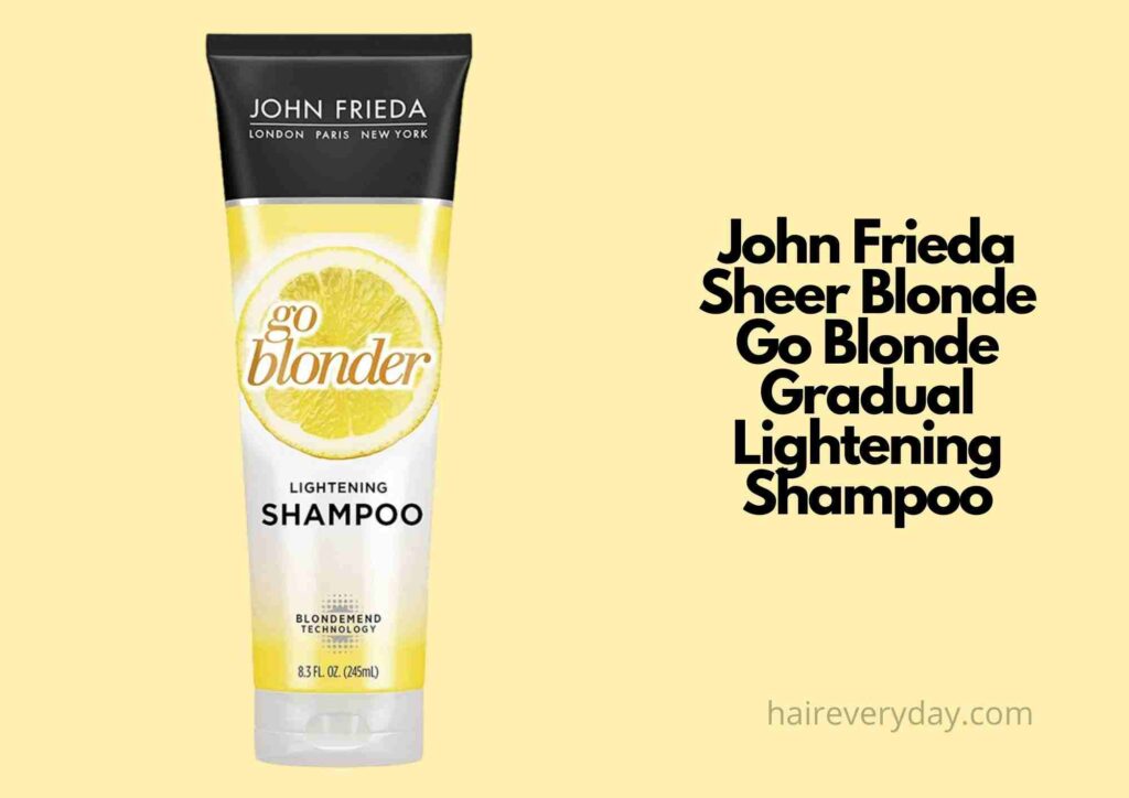 john frieda lightening shampoo on dark hair
