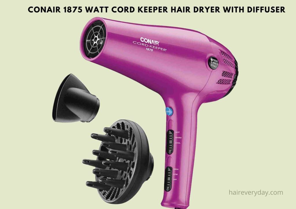 diffuser hair dryer with retractable cord