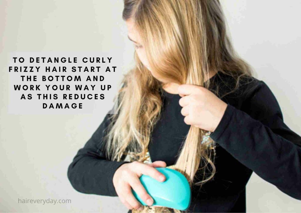 how to style curly hair in the morning