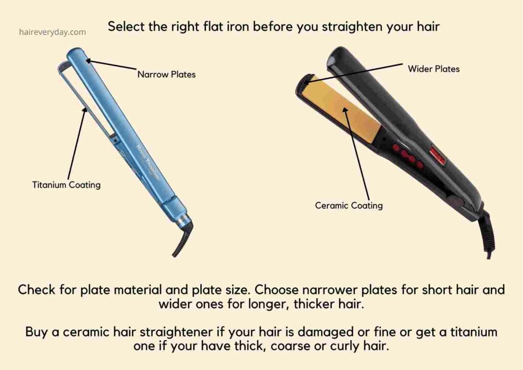 how to use hair straightener for the first time