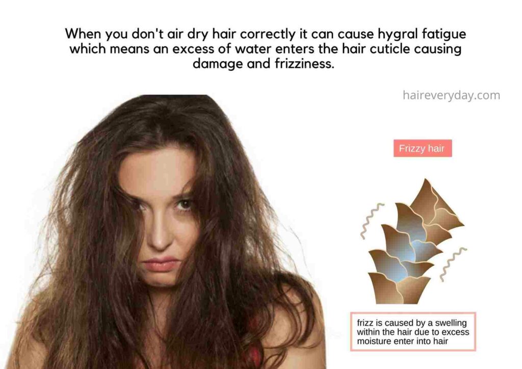 how to air dry hair without frizz