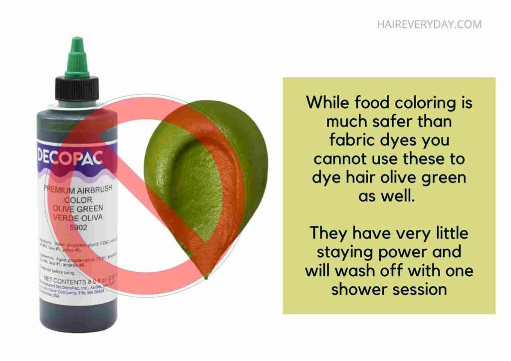 how to make olive green hair dye at home
