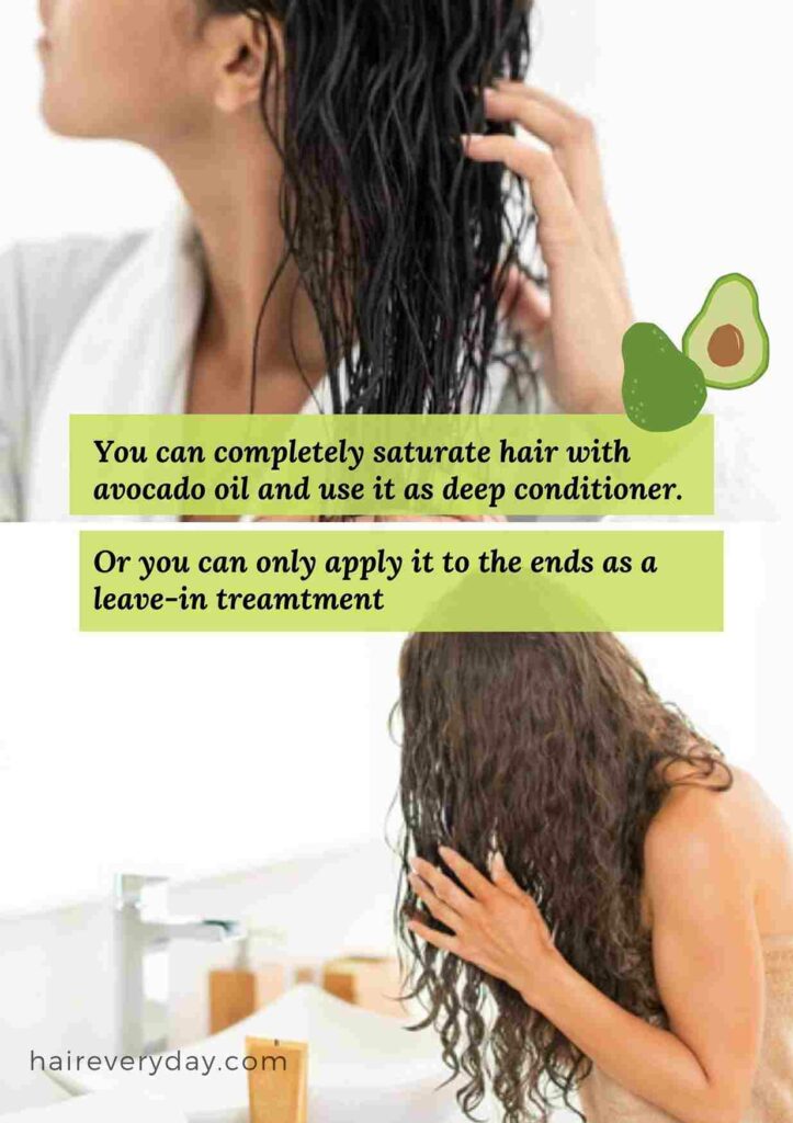 
how to use avocado oil for hair