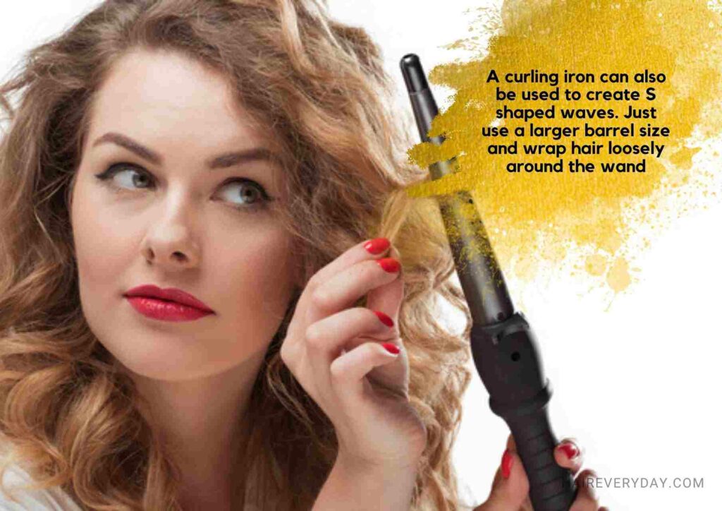 how to make 's waves with a curling iron