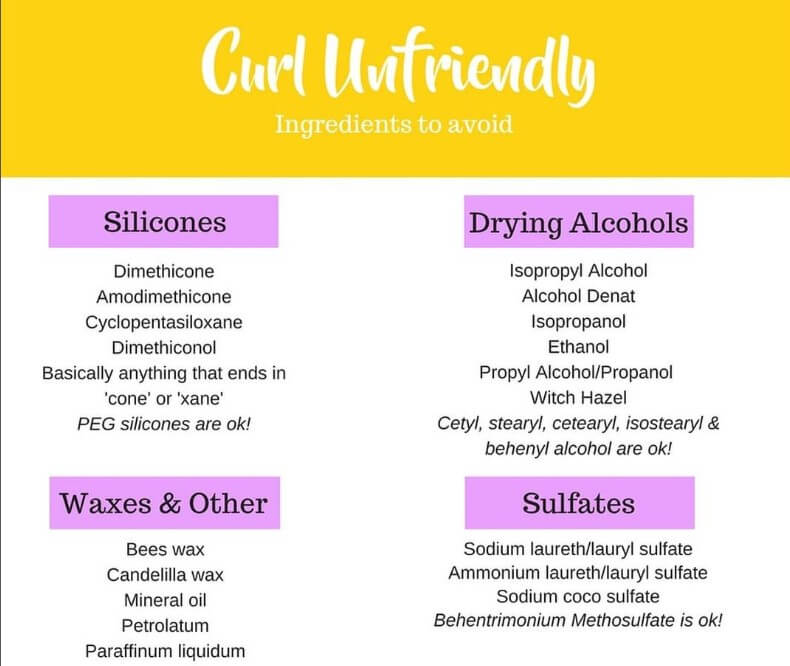 to avoid in hair products for curly hair