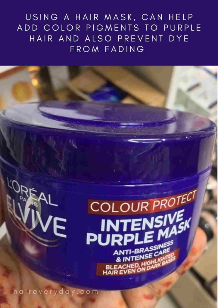 purple hair dye keeps washing out
