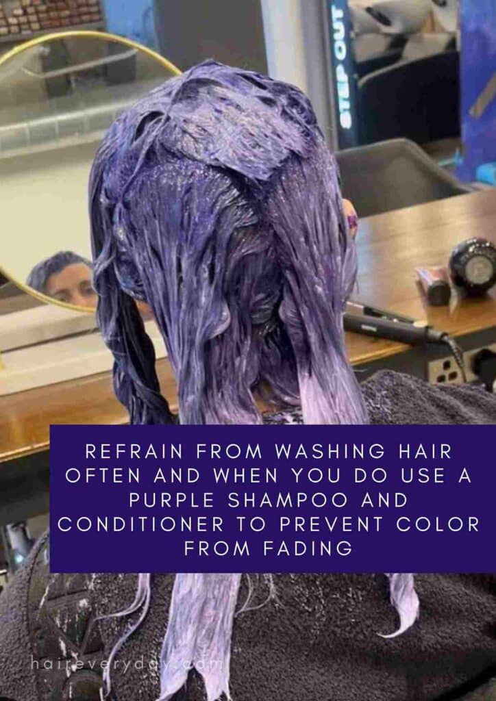 shampoo to maintain purple hair