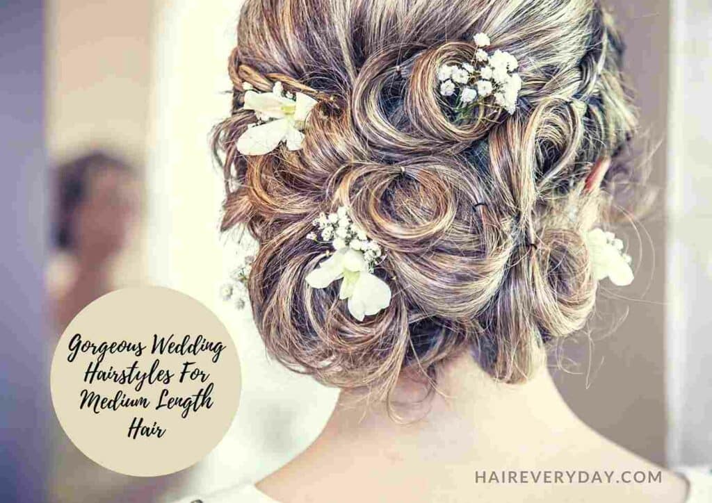 Stylish Wedding Hairstyles For Medium Hair