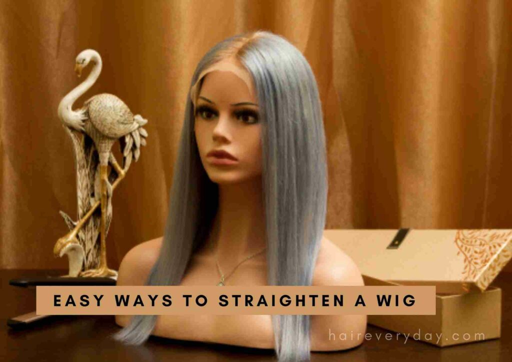 how to straighten a human hair wig