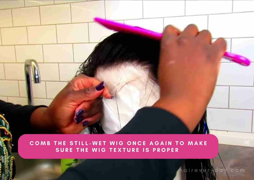 how to straighten a wig with an iron