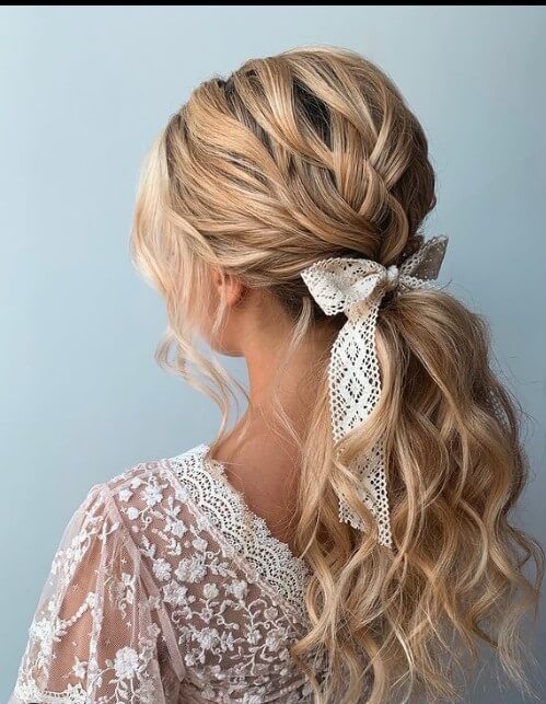 
most beautiful hairstyle for wedding or party