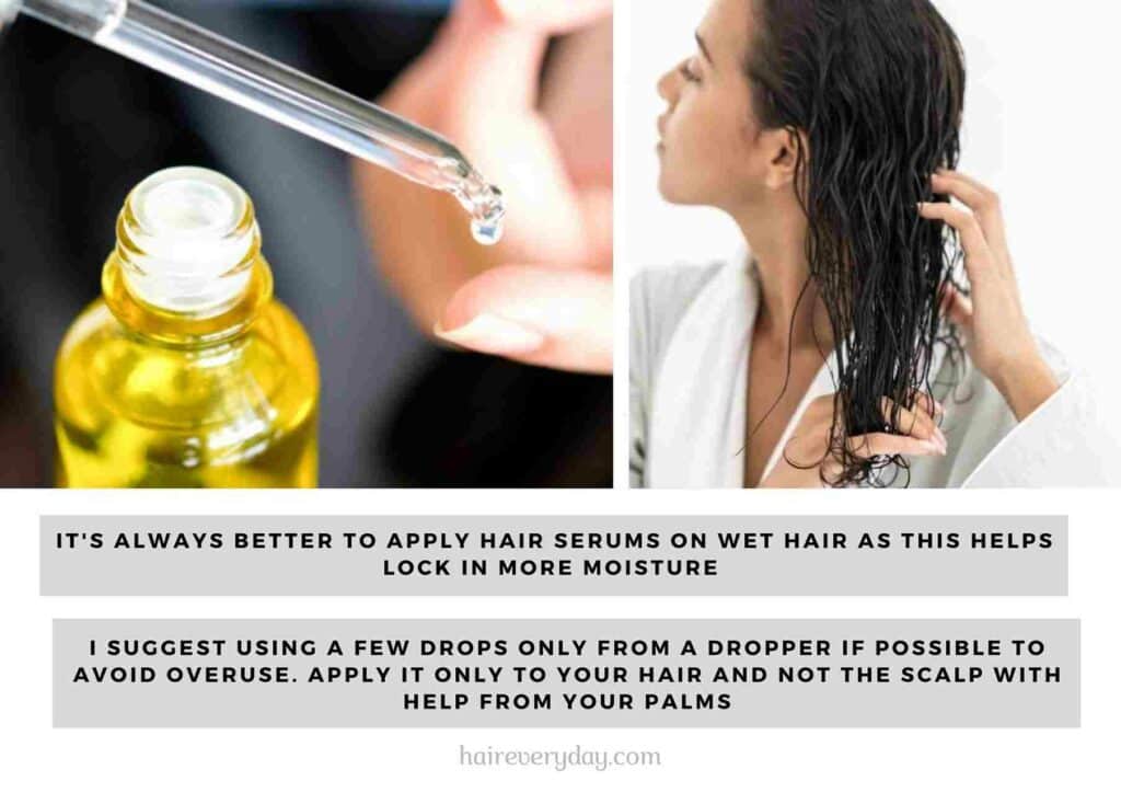 how and when to use hair serum