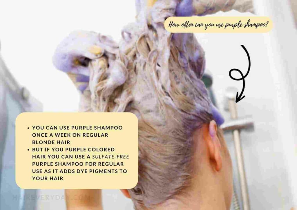 how often should you use purple shampoo
