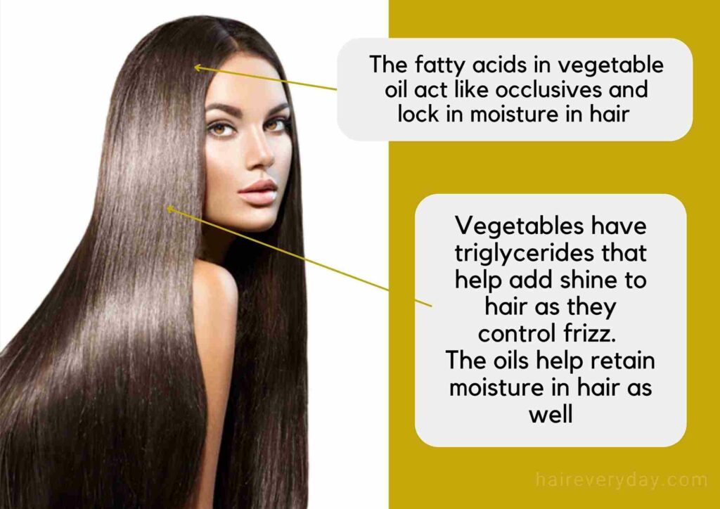 
how to grow your hair overnight with vegetable oil