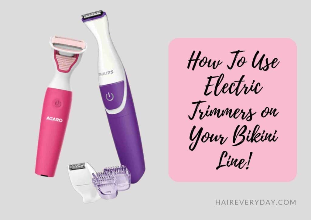 how to use electric bikini trimmer