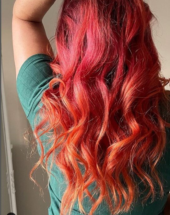 red mermaid hair color 