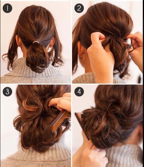 If you have THIN HAIR try this - Easy messy bun hairstyle for fine hair -  YouTube
