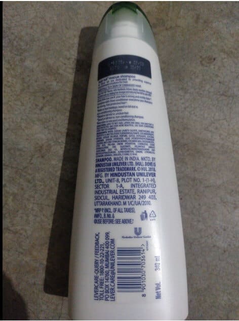 dove hair fall rescue shampoo side effects