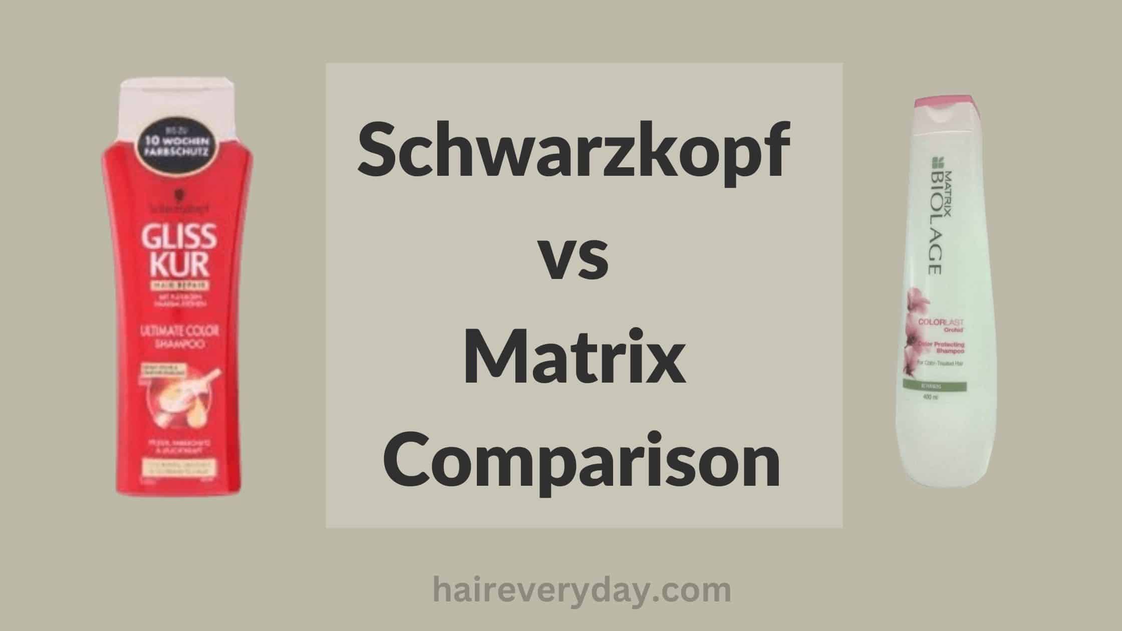 Schwarzkopf vs Matrix Comparison 2023 | Which Salon Brand Is Better? - Hair  Everyday Review