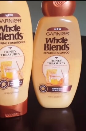 Garnier Whole Blends Honey Treasures Repairing Shampoo Ingredients + Review 